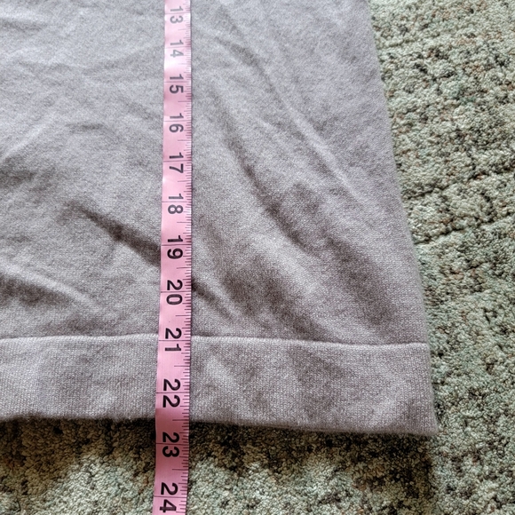PURE Collection 100% Cashmere 3/4 Sleeves Cowl‎ Neck Sweater Lavender Small - Picture 8 of 11